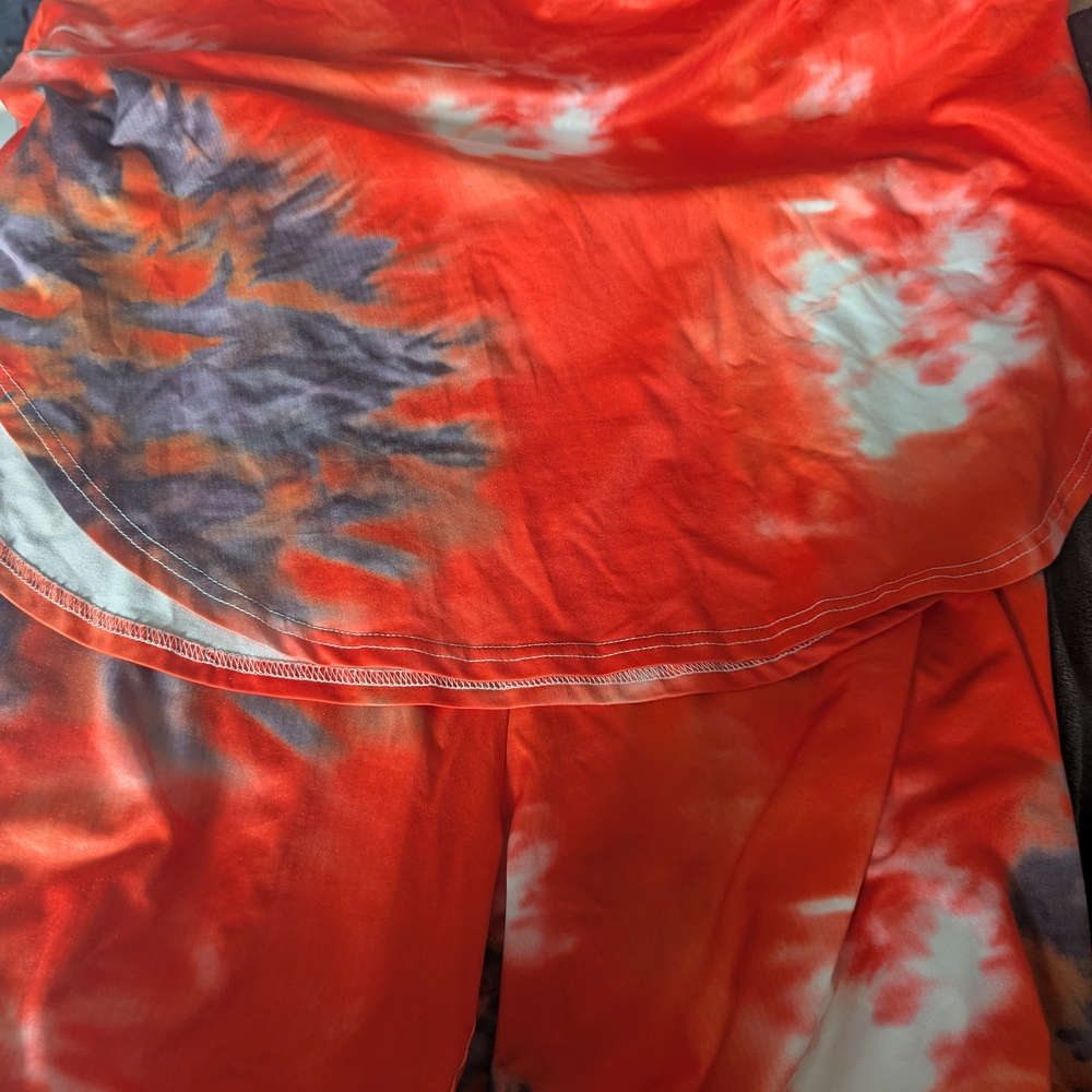 Vibrant Tie-Dye Short Set